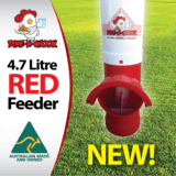 Dine a Chook - 4.7L Red feeder 