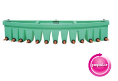 Polymaster - 13 Teat Fence Hung Gravity Divisional Feeder - Peach Teat