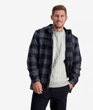 Swanndri Mens Hudson Hoody  Charcoal Check 