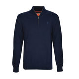 Thomas Cook Mens Louie 1/4 Zip Neck Jumper - Deep Navy 