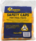 Whites Star Post Safety Cap Triangular Pack of 40