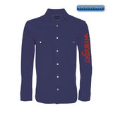 Wrangler Menand39s Rodeo Drill Shirt  Navy